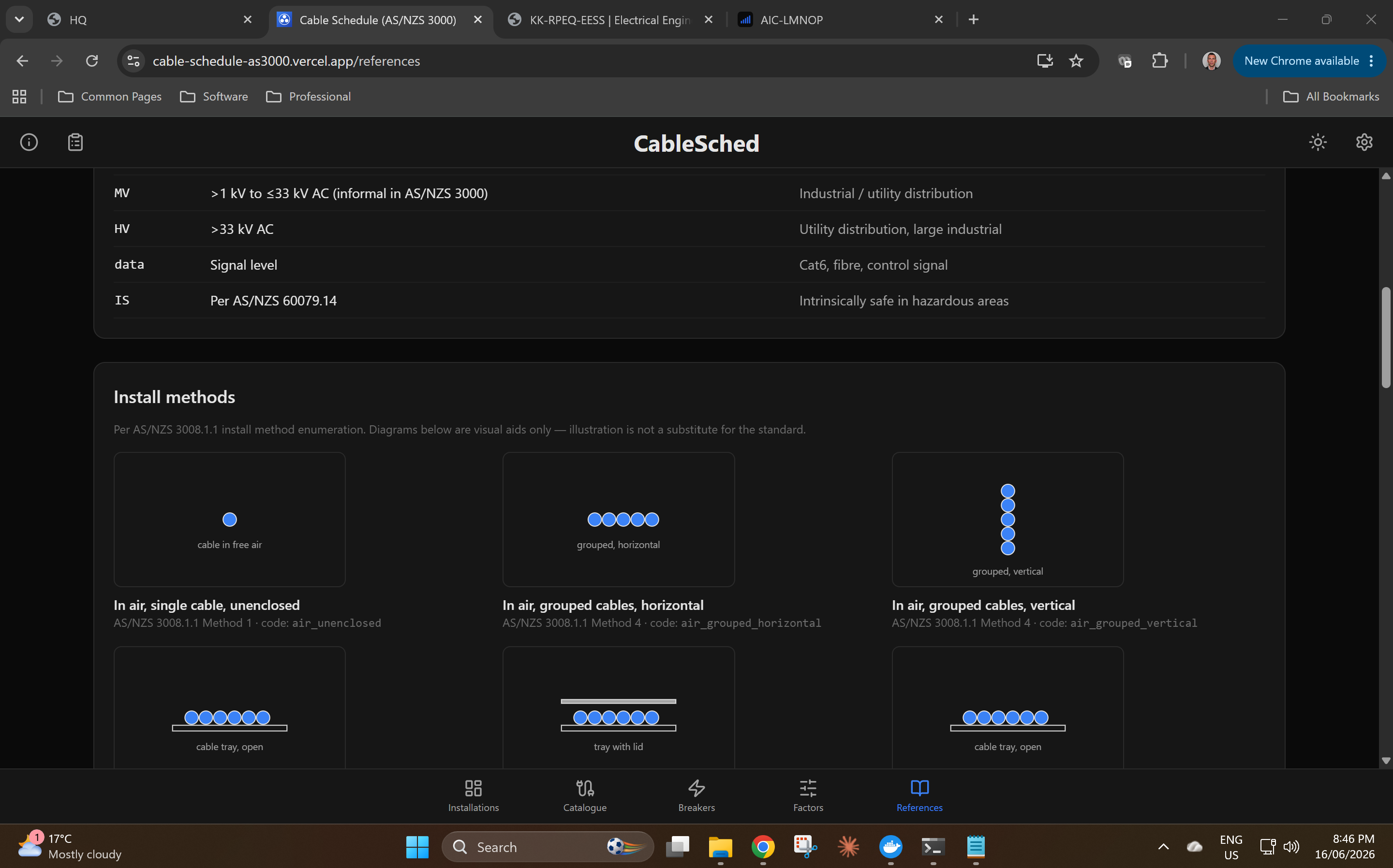 Cable Schedule desktop screenshot