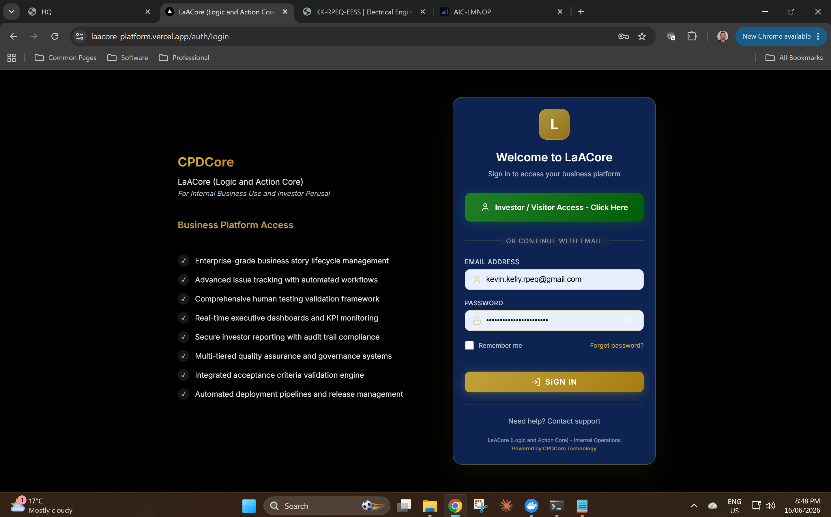 LaACore desktop screenshot