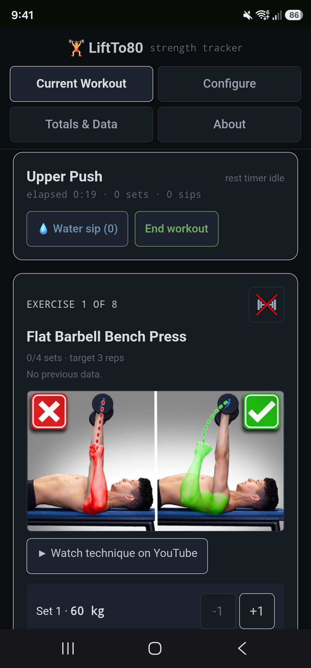 LiftTo80 screenshot