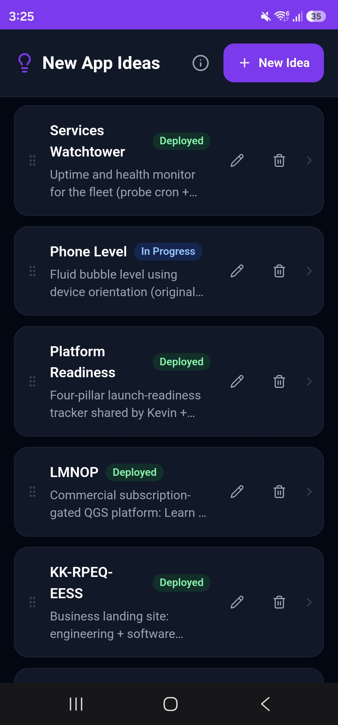 New App Ideas screenshot