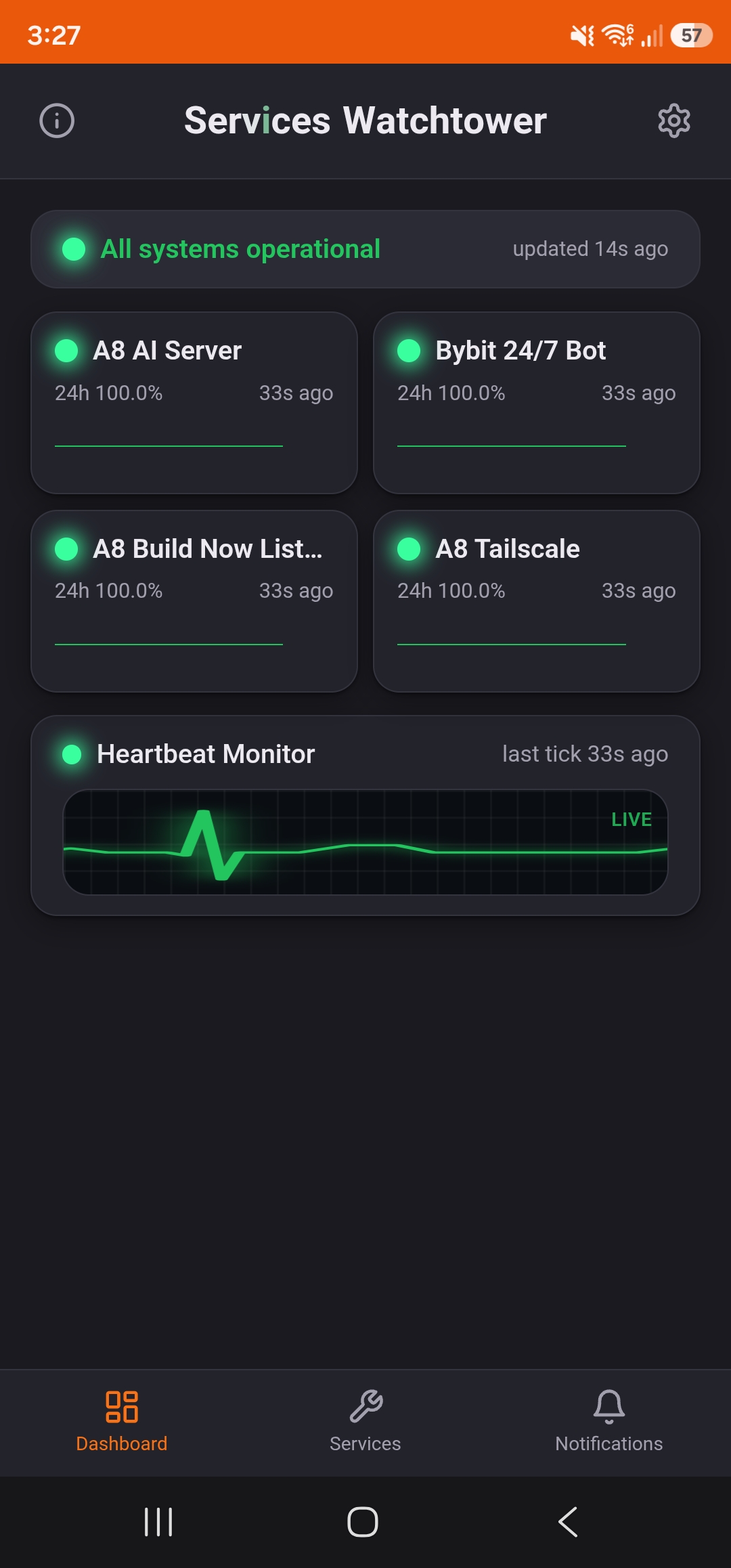 Services Watchtower screenshot
